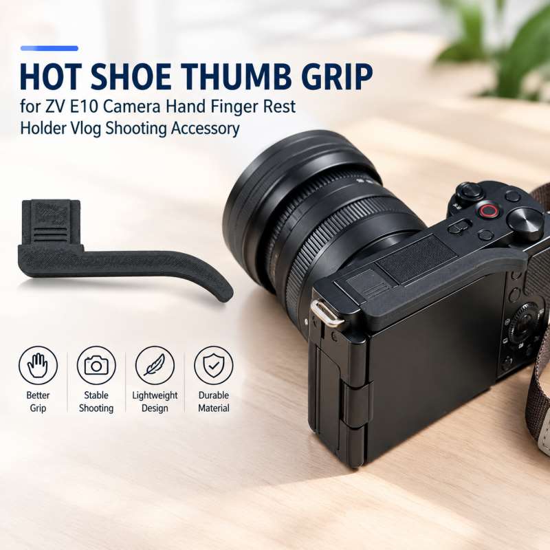 Hot Shoe Thumb Grip for ZV E10 - Sony Camera Zv-E10 recension och pris