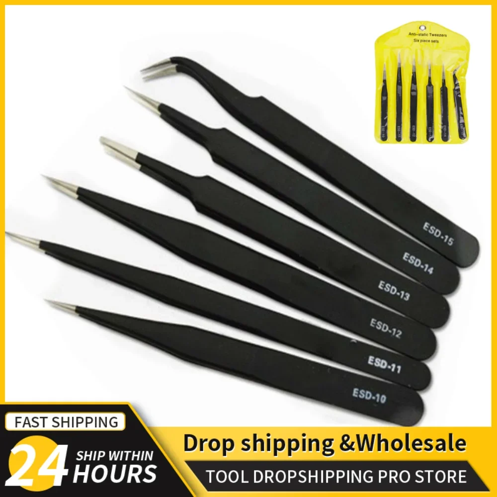 6pcs Precision Tweezers Set ES - Electronics Repair Tools recension och pris
